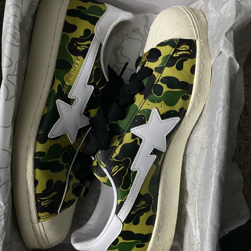Bape X Adidas Bapesta